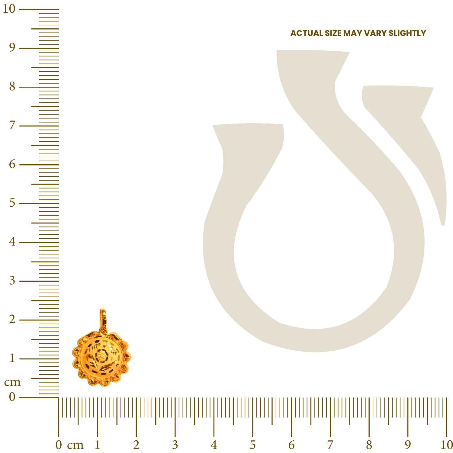 Surya Sikha Gold Pendant