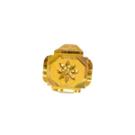 22KT Yellow Gold Floral Engraved Men’s Ring