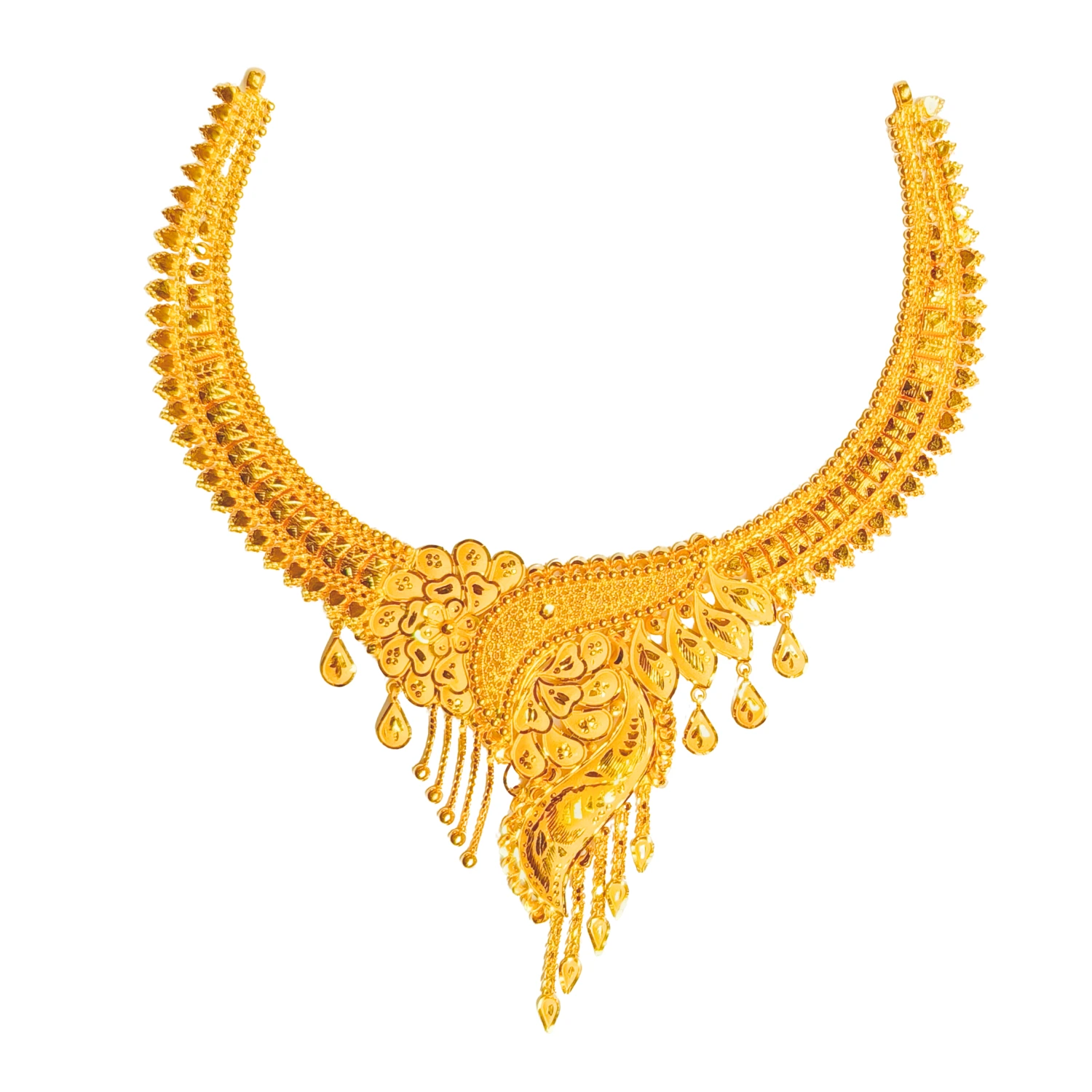 22KT Yellow Gold Traditional Bridal Necklace