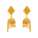 22KT Yellow Gold Traditional Jhumka Earrings