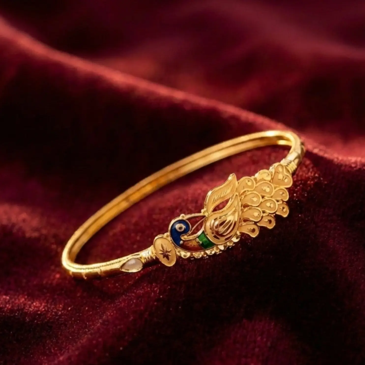 Peacock 22KT Gold Bangle